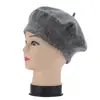Chapéu Feminino Outono e Inverno Estilo Coreano Boina de Lã Sintética Chapéu Botão Chapéu de Pintor B001 Chapéu Atacado