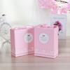 Caixa de Presente Rosa Fresca Portátil com Gaveta Deslizante Caixa para Doces de Formatura Caixa de Presente de Acompanhamento Caixa para Embalagem de Presente