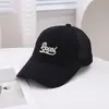 Gorra de Malla Cabeza Grande Letra Bordada Gorra de Béisbol para Mujer Primavera y Verano Estilo Coreano Combinación Perfecta Mostrar Rostro Cara Pequeño Ala Ancha Pico de Pato Gorra para Hombre