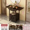 Mesa de Incenso para Uso Doméstico, Altar Budista, Santuário de Madeira Não Maciça, Mesa de Tiras em Novo Estilo Chinês, Gabinete de Altar do Deus da Riqueza, Mesa de Entrada