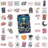 50 Piezas de Pegatinas Creativas Temáticas de Lectura Retro Americano Decoración para Funda de Teléfono DIY Cuaderno Pegatinas Impermeables Venta al Por Mayor Transfronteriza