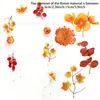 Cortina de flores artificiales colgante con flores coloridas para decorar dormitorios, salas de estar y escenas de bodas, decoración colgante de cadena de flores de perlas DIY