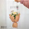 Buquê de girassol de lã acabado buquê de rosa trançado à mão buquê de formatura flor de malha simulação atacado comércio exterior