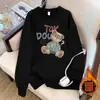 Sudadera Huamian Negra de Cuello Redondo para Mujer, Nuevo Estilo Otoño e Invierno 2026, Top Holgado de Talla Grande con Mangas Largas, Chaqueta de Forro Polar de Invierno
