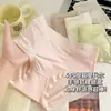 Ropa interior sin marcas para mujer, talla grande, seda morera fina 7A, entrepierna antibacteriana, transpirable, cintura media, modal para niña