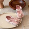 Zapatos pequeños de cuero estilo Ins 2026 primavera/otoño nuevos versión coreana para niñas con lazo, zapatos de princesa con suelas suaves para combinar con faldas