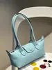 Bolso Baguette de Piel de Vaca de Primera Capa para Mujer, Bolso de Mano Sencillo para el Trabajo, Bolso Cruzado al Hombro, Bolso Almohada, Bolso Almohada con Borde