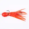 Isca Macia para Lula Revestida de Chumbo com Anzóis Duplos 21G/11Cm Pesca em Barco Pesca Marítima Isca Artificial Isca Macia para Águas Profundas