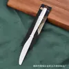 Juego de Cubiertos con Mango de Luz en Forma de Tambor de Acero Inoxidable 410, Cuchillo de Mesa con Láser Multicolor, Cucharita de Té Pintada en Spray Rosa, Cuchara de Mesa con Recubrimiento Negro