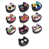 Cuentas de Agujero Recto con Forma de Gato, Cuentas Acrílicas con Agujero Pasante, Cuentas Ojo de Gato, Cadena para Teléfono, Llavero, Accesorios para Joyería DIY al por Mayor