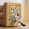 Rascador de gato de fieltro de dibujos animados, duradero y que no suelta pelusa, pegatina de pared autoadhesiva, protector de sofá antiarañazos para gatos, juguete de alfombrilla rascadora para gatos