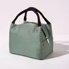 Bolsa Porta Marmita Especial Portátil para Alunos do Ensino Fundamental Bolsa Térmica para Bento Box Bolsa de Mão Bolsa de Almoço para Trabalhador de Escritório Levar Arroz Pequena Bolsa Resistente a Manchas