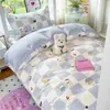 Ropa de Cama de Algodón Puro de Tres Piezas para Dormitorio de Estudiantes Universitarios Sábana de Algodón Puro Funda Nórdica Sábana Ajustada Individual Modelo Nuevo 2026 Ropa de Cama