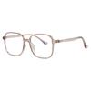 2543 Espejo Plano Gafas Ultraligeras para Mujer Estilo Campus Puro Estudiante Marco Grande Anti-Luz Azul Montura de Gafas Venta al por Mayor