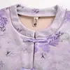Chaleco de Botones Vintage de Primavera y Otoño para Madre, Chaleco sin Mangas Estilo Chino Estampado Talla Grande, Chaleco Estilo Chino para Mujeres de Mediana Edad