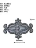 Accesorios de Hierro Forjado Accesorios de Arte de Aluminio Imitación Puerta de Hierro Flores Decorativas Placa Base Cuadrada Soldable Cabeza de Flor para Puerta Flor de Hierro Lámina de Hierro Flor