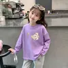 Ropa de Otoño para Niñas Camiseta para Niñas Camiseta de Algodón Puro para Niñas Top de Manga Larga de Otoño Capa Interior para Bebé Camiseta de Capa Base para Niños