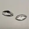 Cristal Blanco Natural Ojo de Caballo Facetado 2*4-9*18mm Piedra Suelta para Incrustación y Adorno de Joyería