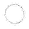 Pulseira de Aço Titânio de Alta Qualidade de Luxo Acessível DIY Corrente Grossa Circular Estilo Nicho Europeu e Americano Mais Vendido Joias Atacado