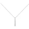 Colgante de moissanita de una palabra en plata de ley 925 con diamante de moissanita de 1 quilate, cadena de clavícula para mujer, suministro transfronterizo.
