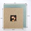 Álbum de fotos autoadhesivo de lino con ventana, regalo creativo, tarjeta autoadhesiva para pareja familiar, venta al por mayor
