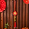 Madera Roja Tallado Metal Bendición Colgante Pequeño Sala de Estar Planta Verde Decoración Linterna de Inauguración Tarjeta de Bendición Decoración para Colgar en Coche Venta al por Mayor