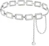 Cinto europeu e americano feminino transfronteiriço, corrente de cintura decorativa de corrente de metal com ondulação d'água casual fashion, acessório para vestido em estoque