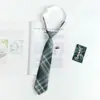 Estilo Japonés jk Corbata Mujer Talla Única Perezoso Preppy Estilo Camisa Uniforme Accesorios Uniforme Estudiante Cuadros Pareja Masculina Mismo Estilo