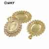 WT-MP283 venta caliente de comercio exterior diseño de púas micro incrustado circón europeo y americano religioso lujo ligero collar colgante