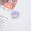 Mini Almohadillas de Pata de Gato Coloridas Brillantes DIY Pegamento de Crema Imanes para Refrigerador Hechos a Mano Accesorios para Pasadores Joyería Resina Accesorios para Ropa