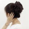 Anel de cabelo falso estilo coreano bola cabeça natural fofo e bagunçado anel de cabelo cacheado Cheongsam fotografia cabeça flor cabelo real Bud enrolado ferro