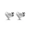 Pendientes de botón de amor de plata de ley 925 para mujer, modernos, combinan con todo, con tapa de rosca trenzada, pequeños y exquisitos pendientes de botón para el cartílago