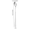 Cuchara y Tenedor Mezcladores de Acero Inoxidable 304, Cuchara y Tenedor Creativos para el Hogar con Forma de Hoja Juego de 2 Piezas, Tenedor de Postre con Mango Largo, Cuchara Mezcladora para Café