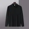 Nueva camisa publicitaria de color liso para otoño e invierno, ropa de trabajo, uniforme de grupo con logotipo bordado, imitación de algodón de 220 g, polo de manga larga con cuello camisero