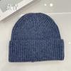 Sombrero de punto de color sólido para exteriores de otoño e invierno, estilo japonés, combinable, que realza el rostro, pequeño, cálido, con protección para las orejas, tipo gorro, de lana, para niños