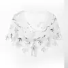 Amazon Anos 1920 Vestido de Gala para Banquete Vestido de Casamento Feminino Xale Curto Acessórios de Vestuário Feminino Europeu e Americano Colete Pequeno com Lantejoulas