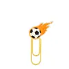 Clip de Papel Deportivo de Fútbol Clip Creativo para Almacenamiento de Material de Oficina Recompensa de Competición Pequeño Regalo Portapapeles Grande Marcador de Libros