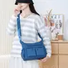 Nova Bolsa de Ombro Única com Múltiplos Bolsos Cor Sólida 2026 para Mulheres, Bolsa Transversal Leve de Grande Capacidade para o Dia a Dia e Viagens