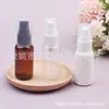 Botella blanca con bomba 35ml, botella transparente para loción, botella marrón con pico de pato 35ml, botella para gel, botella con dispensador para base líquida