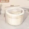Contenedor de almacenamiento de arroz para uso doméstico, a prueba de insectos y humedad, cubo de arroz extragrande de grado alimenticio para almacenar arroz, harina y otros granos
