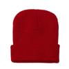 Gorro de punto a rayas de color liso con borde cruzado, cálido para mujer, para otoño e invierno, para exteriores, de lana Baotou, para montar a caballo, con protección auditiva, para hombre.