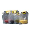 Bolsa de succión autoportante transparente desechable para cerveza, bebidas, leche, té, medicina china, dispensador de líquidos, bolsa para almacenar granos