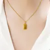 Rojo de Red Imitación Colgante BRICS Chapado en Oro Joyería Rica Imitación Oro Femenina Explosiones Transfronterizas Fuente de Fábrica Venta al por Mayor