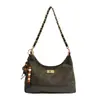 Bolso Pequeño Retro de Gamuza para Mujer 2026 Otoño/Invierno Nuevo Bolso Cruzado Versátil Moda Súper Caliente Bolso de Hombro Único para el Brazo