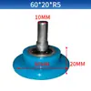 Máquina envolvedora rodillo de goma rodillo plano punta de rodillo con eje incluyendo rodamiento de bolas rodillo de presión de nylon máquina laminadora material de presión rueda de avance rodillo plano de chapa