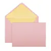 Conjunto Criativo e Simples de Papel de Carta e Envelopes Branco, Preto e Vermelho, Cartões de Convite, Envelopes com Logo em Estampagem Dourada