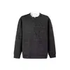 Suéter de punto Henley de dos piezas para hombre, colección de primavera y otoño, peso pesado, top versátil de manga larga, prenda base de moda de corte holgado