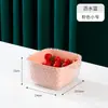 Cesta de Drenaje Engrosada de Doble Capa para Hogar, Cocina, Sala de Estar, Cesta de Drenaje de Doble Capa, con Doble Asa, Resistente a Caídas, Plato para Filtrar Agua, Recipiente para Frutas