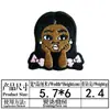 Mancha Europeia e Americana Menina Fofa Bordado Completo 0DIY Roupas Bolsa Decorativa Tecido Adesivos Sapatos e Chapéus Remendo Letras Bordadas Carimbo