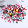 Cuentas Redondas Planas de Acrílico con Cara Sonriente de 10 mm Sueltas Hechas a Mano para Pulsera DIY Collar Joyería con Cuentas Accesorios Venta al por Mayor